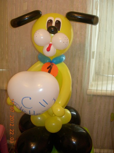 собака из воздушных шаров купить в Херсоне, подарок на день рождения из воздушных шаров